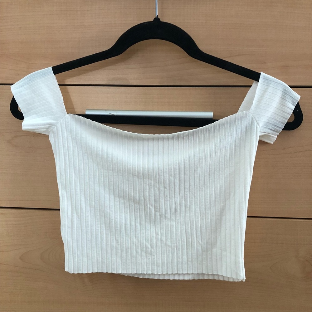 Off the shoulder crop top